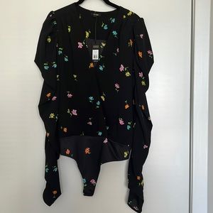 AFRM flower print body suit